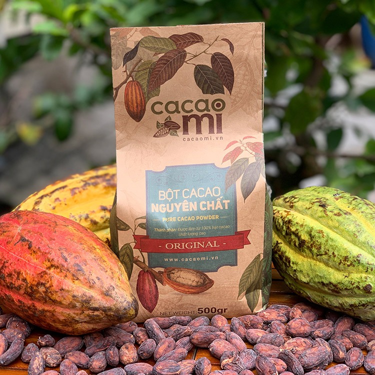 Bột cacao nguyên chất 100% không đường CACAOMI (3)
