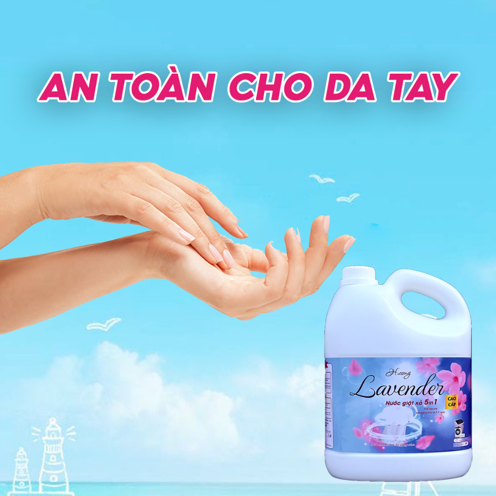 Combo 7 can nước giặt LAVENDER Nước giặt chính hãng 5 in 1 (3)