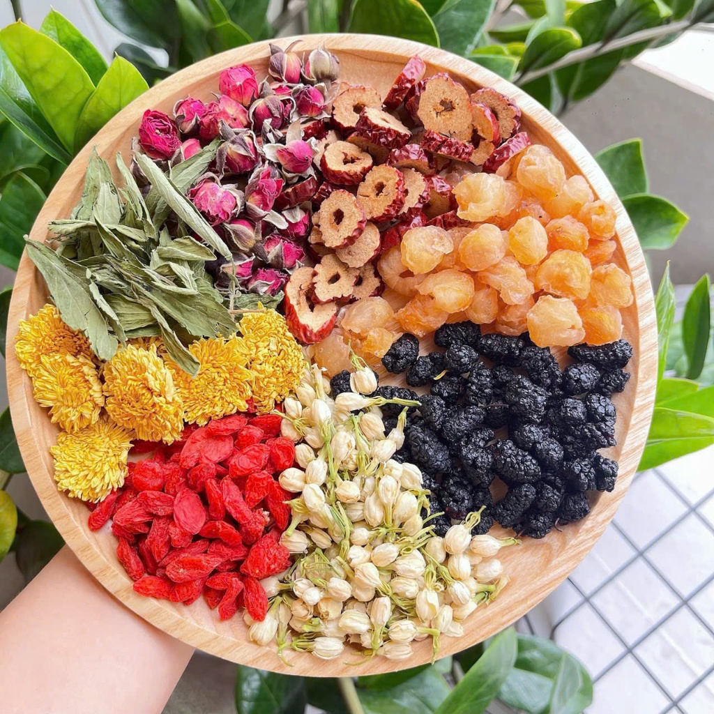 Trà hoa 8 vị dưỡng nhan (Hộp 30 Gói + Quà tặng kèm) Đẹp da (3)