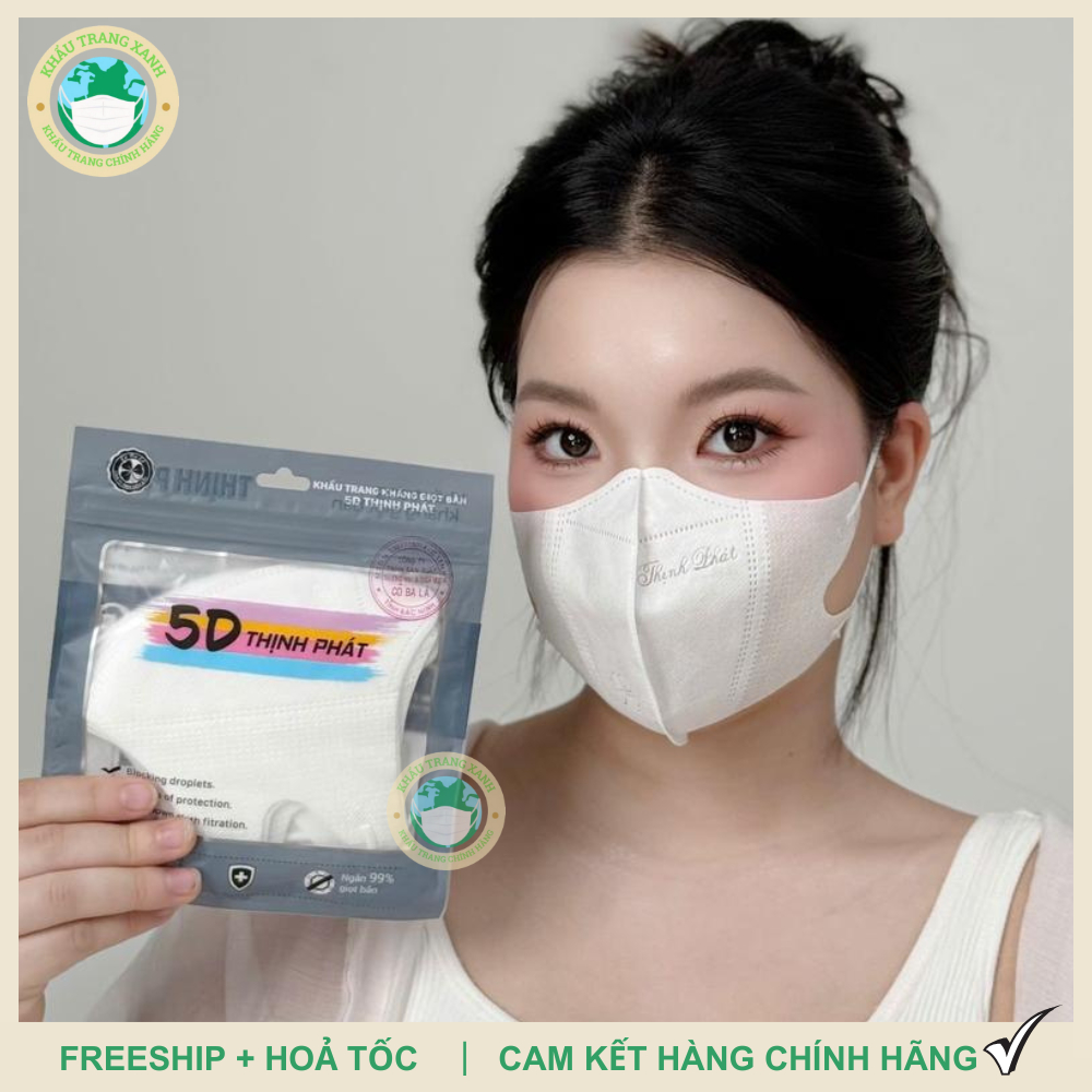 [Set 200 Chiếc] Khẩu Trang 5D THỊNH PHÁT Chính Hãng Đủ Màu (3)