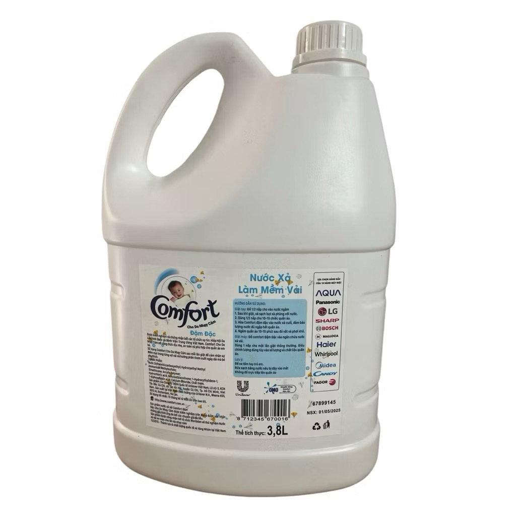 Combo 2 Can Nước Xả Vải Comfort Cho Da Nhạy Cảm 3.8L Tiết... (3)