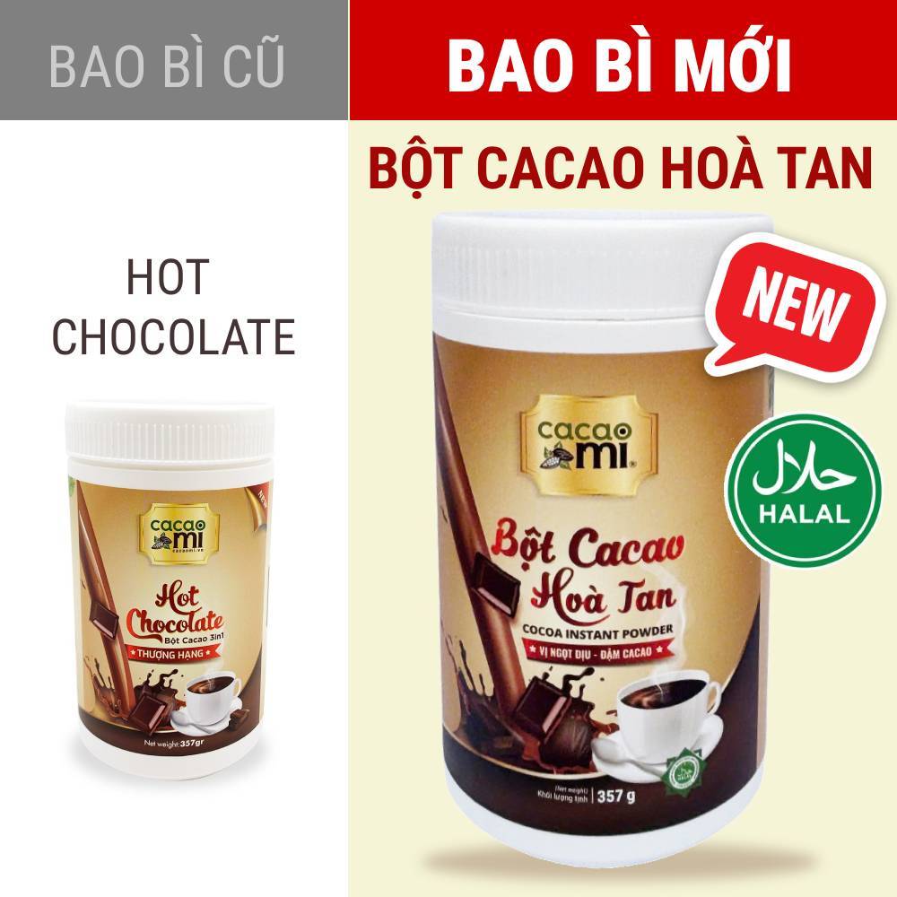 Bột cacao CacaoMi thơm ngon đậm ca cao nguyên chất mix 4 ... (3)