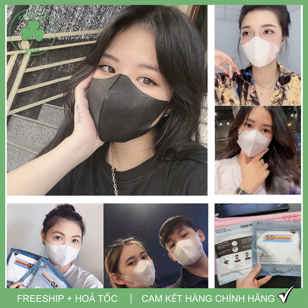 [Thùng 100 Cái] Khẩu Trang 5D THỊNH PHÁT Chính Hãng 3 Lớp... (3)