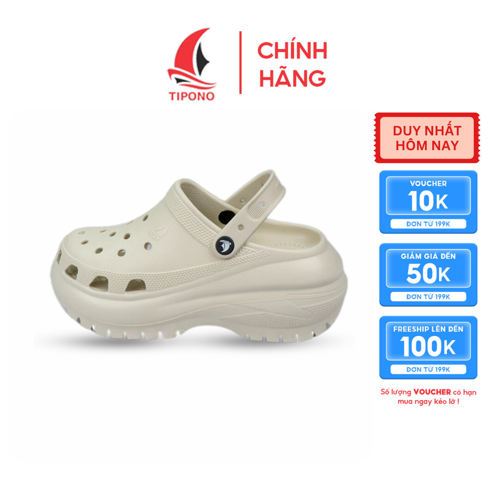 TIPONO  [Tặng Charm Ngẫu Nhiên] Dép Sục Nữ EVA �ế Cao 6 (3)