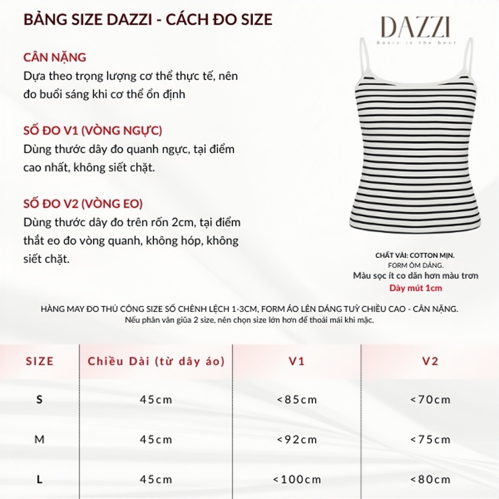 [K�M M�T] �o hai dây nữ basic ôm dáng chất thun cotton m�... (3)
