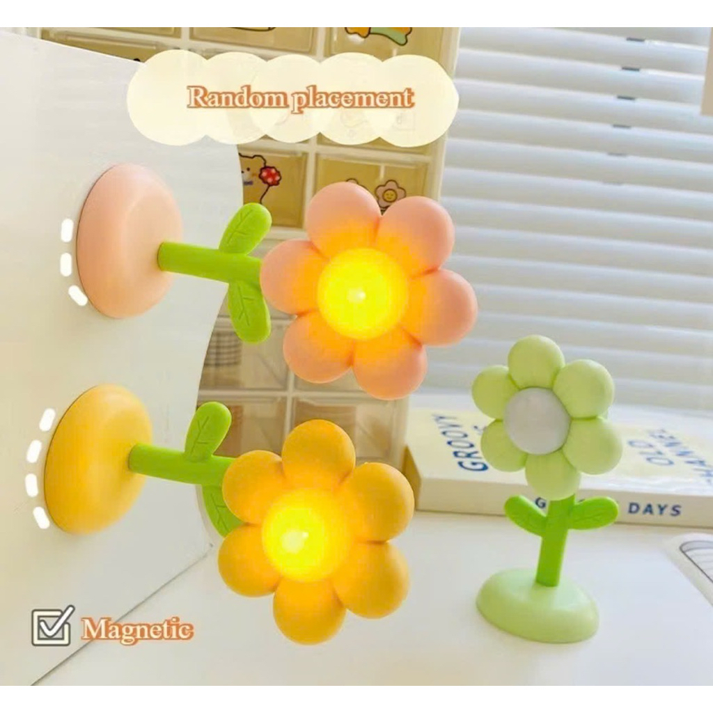 �èn Ngủ Decor Hình Chậu Hoa D� Thương Nhi�u M� u Có Nút B... (4)