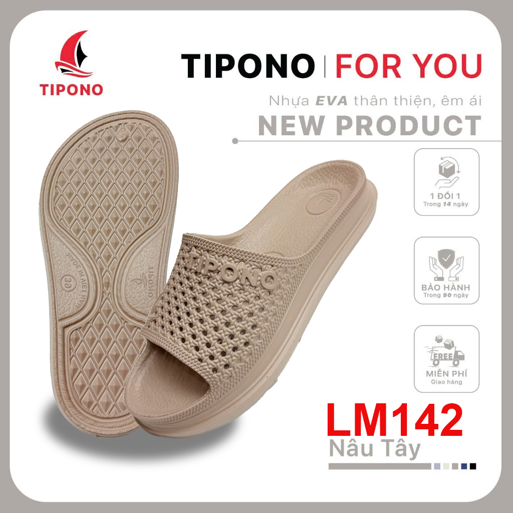 TIPONO  Dép Quai Ngang Unisex EVA T� Ong �m Nhẹ Thoáng Kh... (4)