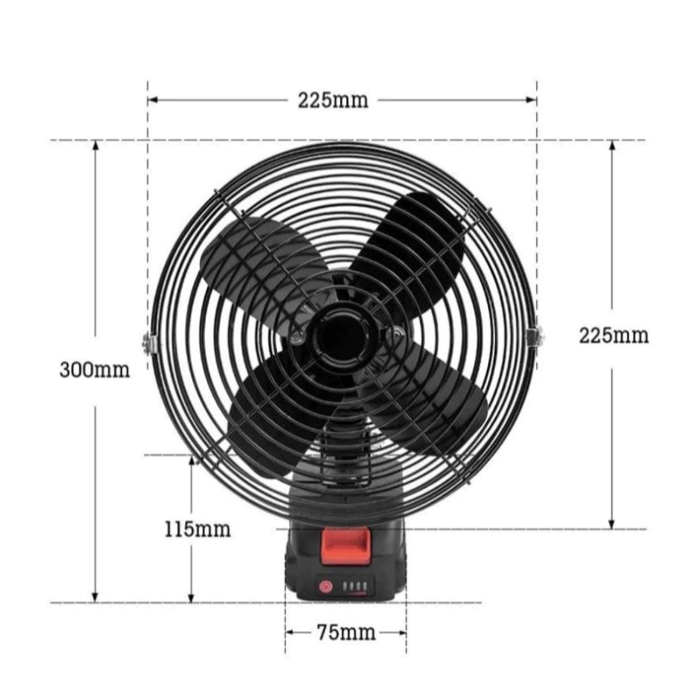 (Hàng Việt Nam Chất Lượng Cao) Quạt Tích Điện Mini Để Bàn... (4)
