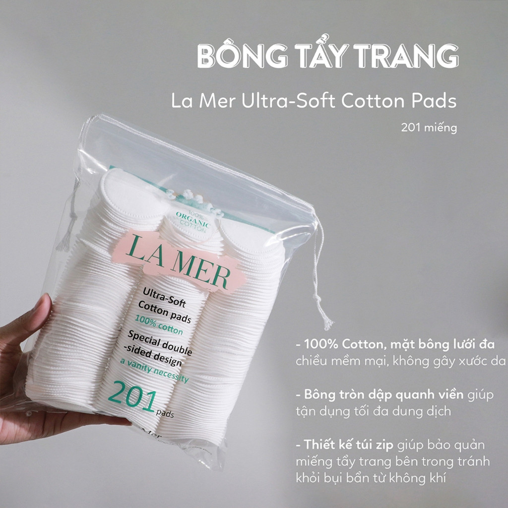 [Hàng Loại 1] Bông Tẩy Trang Lamer 60/120/201 Miếng (4)