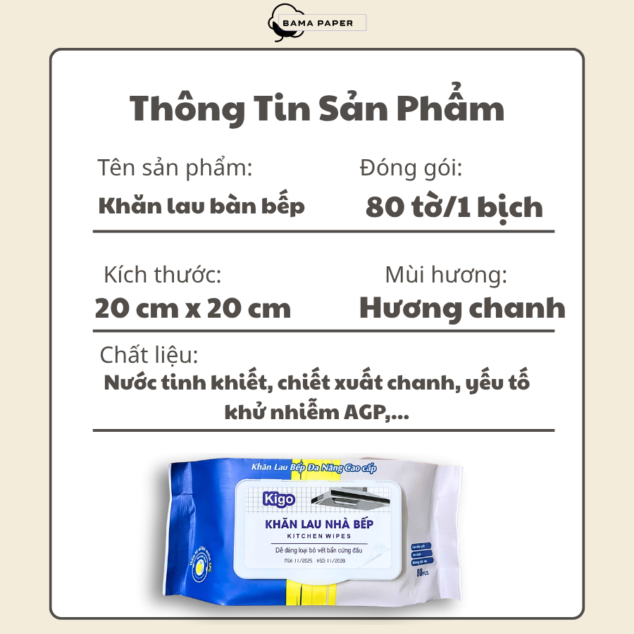 Thùng 10 Gói Khăn Ướt Lau Bếp Đa Năng 80 Tờ/Gói (4)