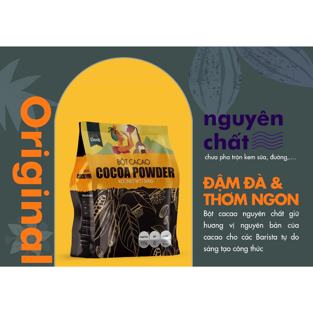 Bột Cacao DANS nguyên chất 500gr (4)