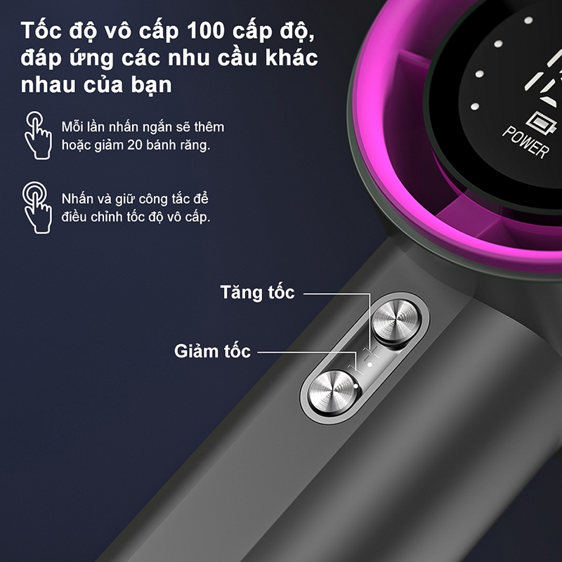 Bảo h� nh 6 tháng Quạt mini GOOJODOQ 100 t�c �� gió có th... (4)