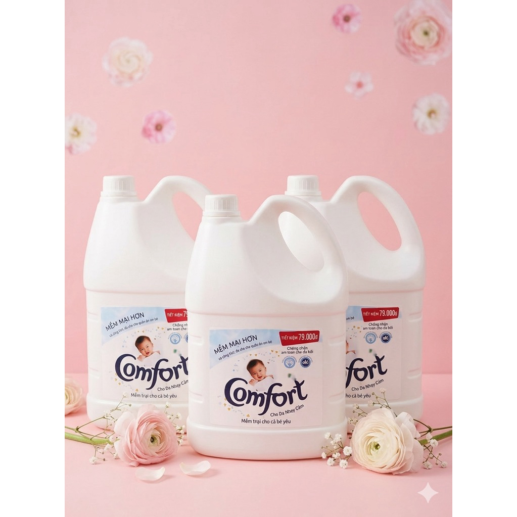 Nước Xả Vải Comfort Can Lớn Siêu Thơm Siêu Tiết Kiệm Dịu ... (4)