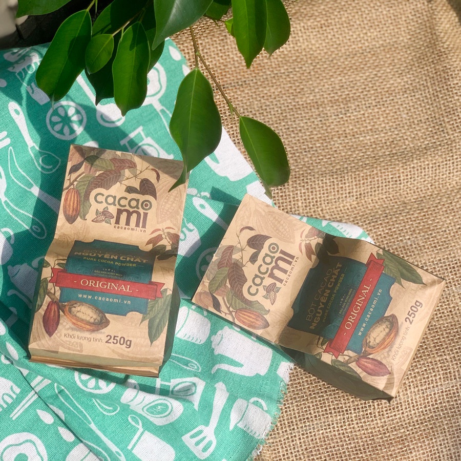 Bột cacao nguyên chất không đường CACAOMI Original ăn kiê... (4)