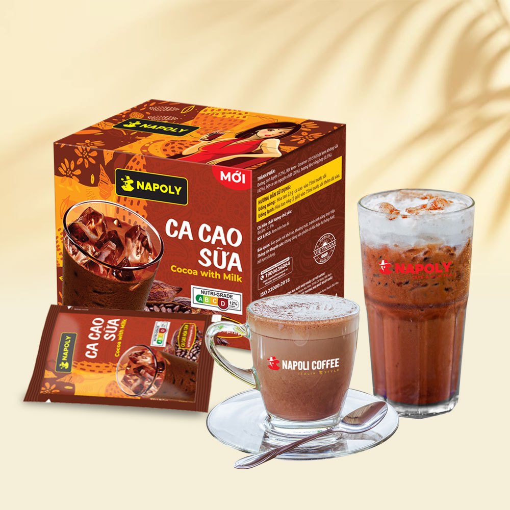 [Napoli coffee] Hộp CA CAO SỮA Hoà Tan Bổ Sung Mầm Lúa Mạch (4)