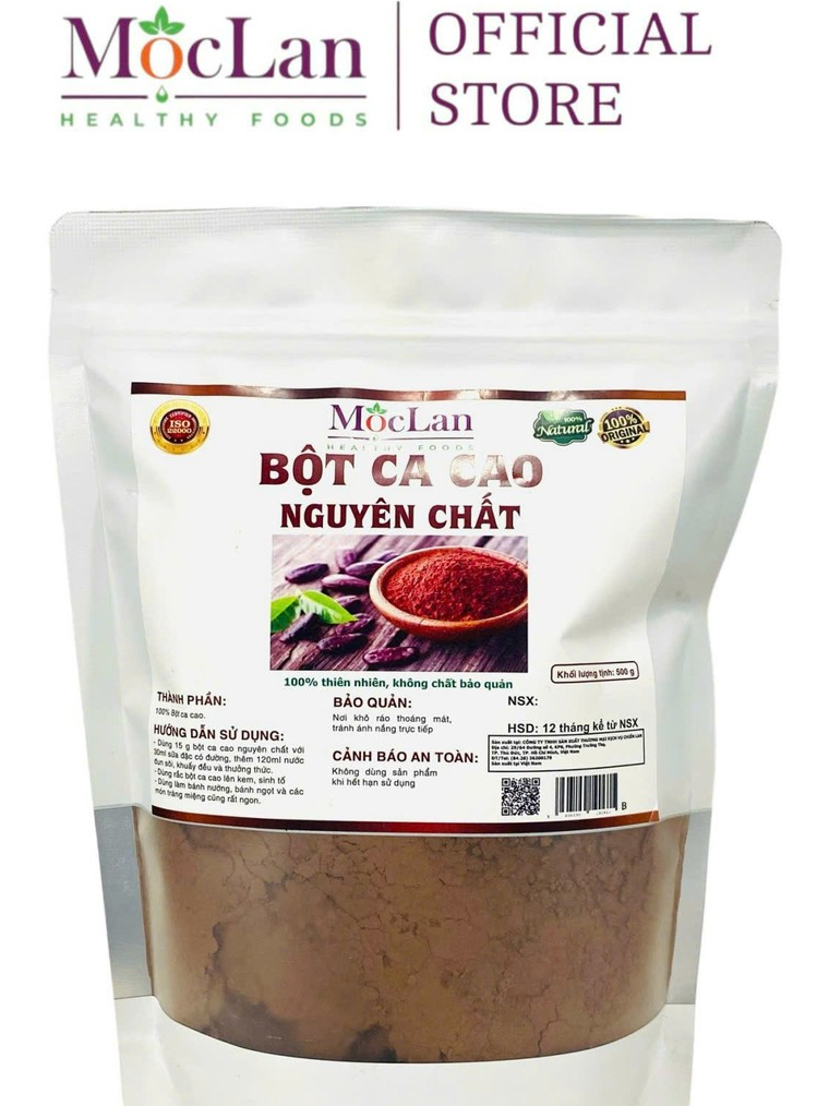 Bột Cacao Nguyên Chất 100% đậm vị Mộc Lan Healthy (4)