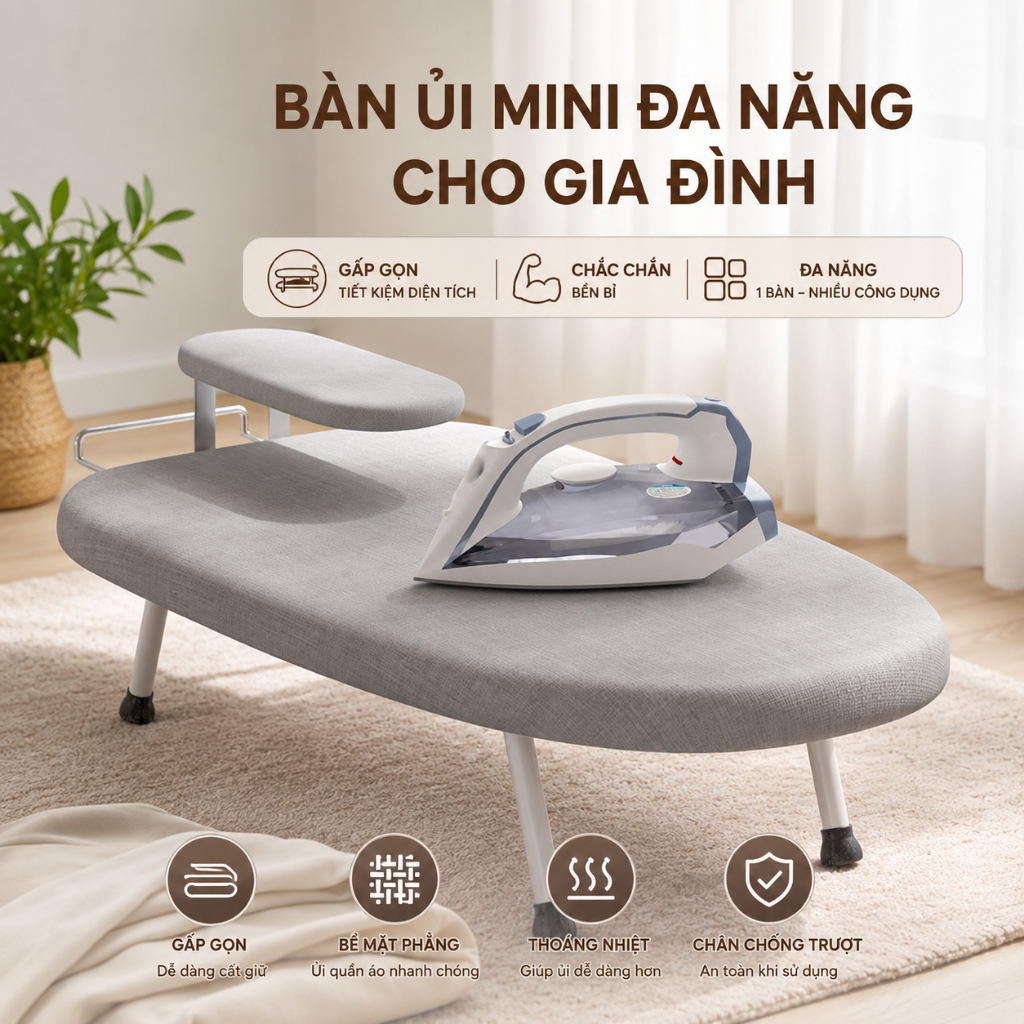 Bàn Ủi Quần Áo Gấp Gọn Chống Bỏng (4)