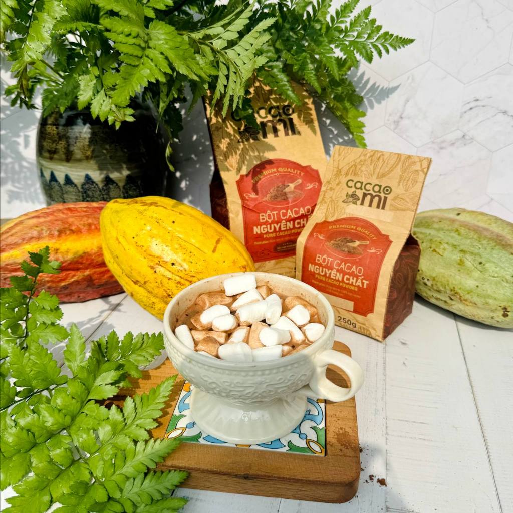 Bột Cacao Nguyên Chất Không Đường CACAOMI Premium Gu Đậm Vị (4)