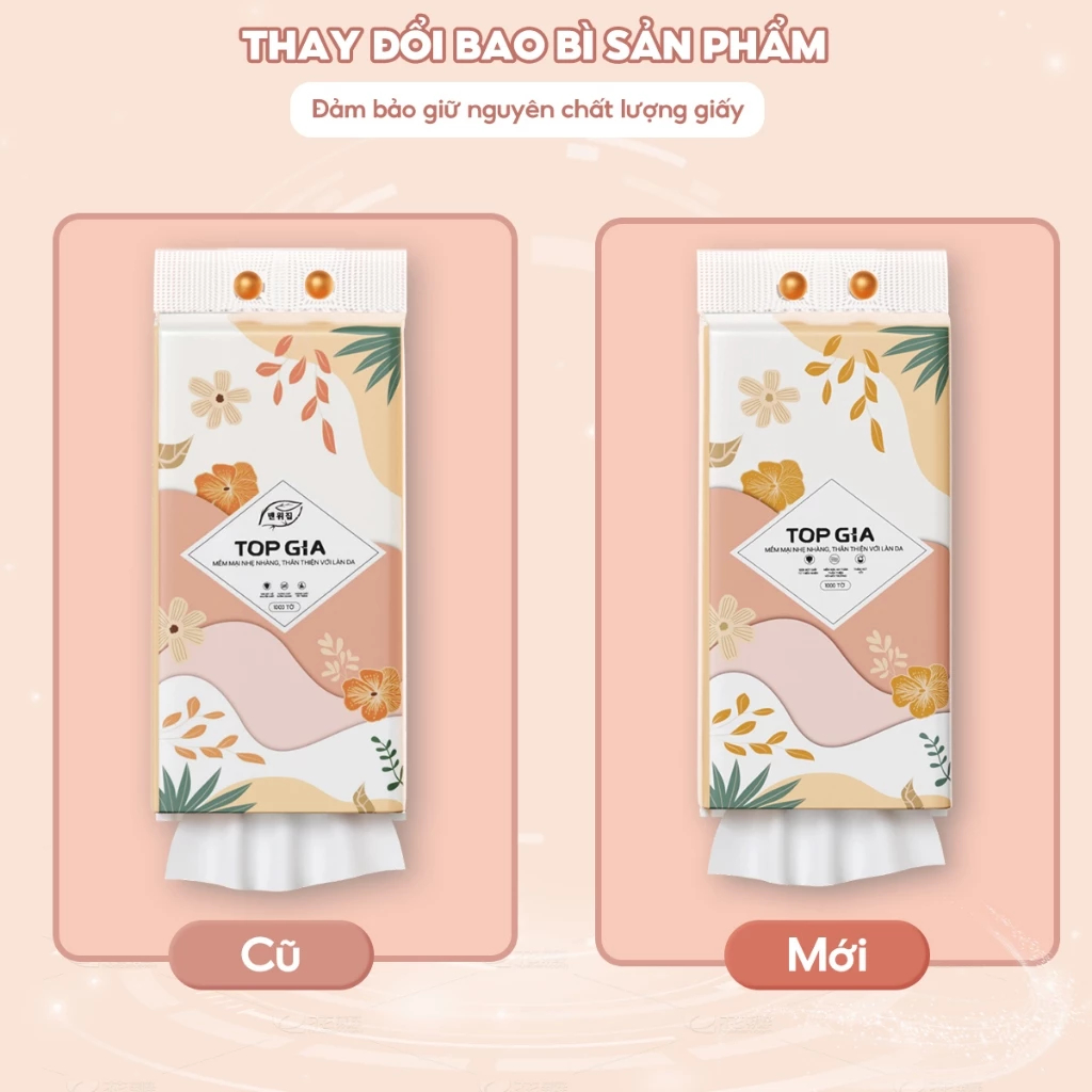 Thùng 10 Bịch Khăn giấy cao cấp rút đáy treo tường TopGia... (4)