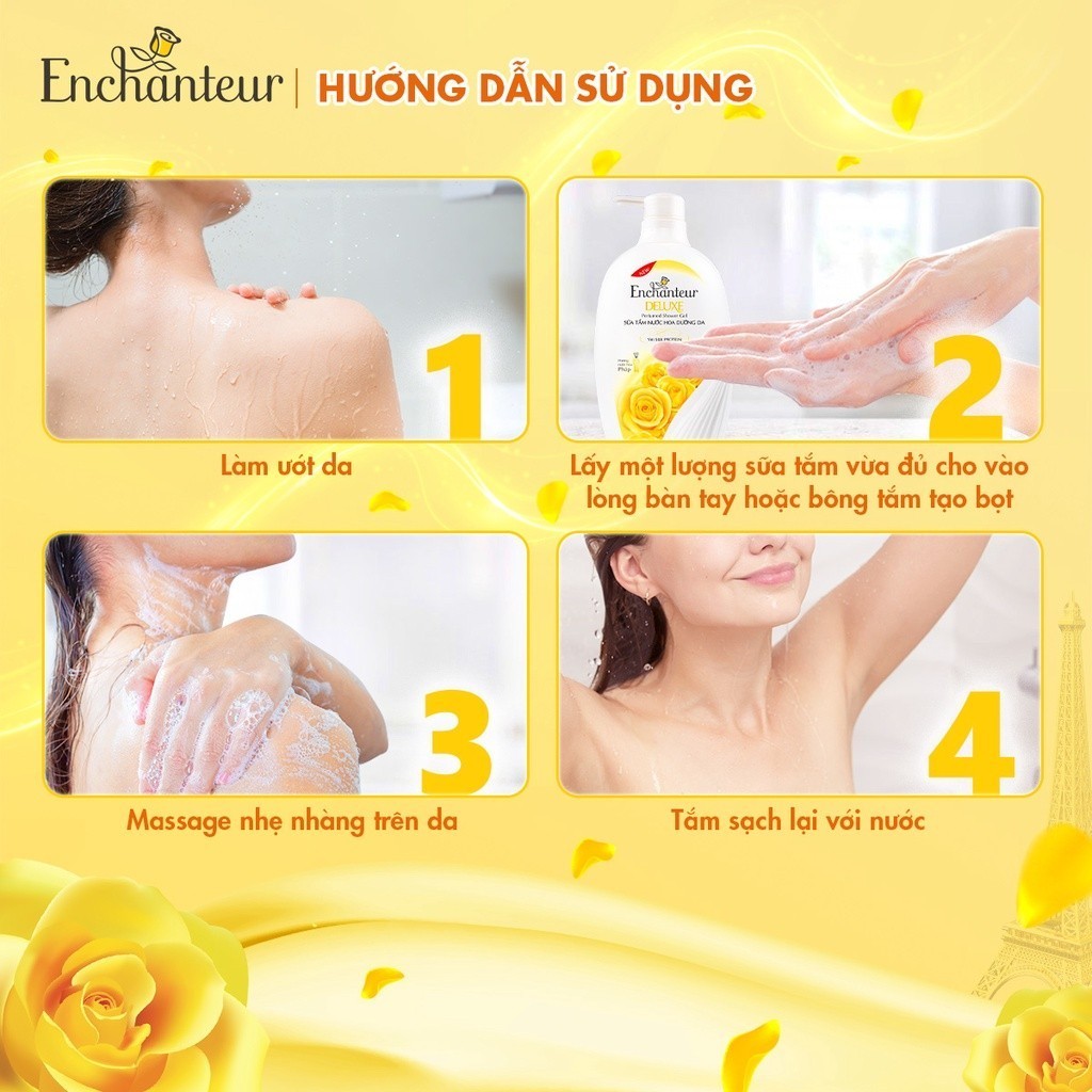 Combo 2 Sữa tắm nước hoa dưỡng da Enchanteur Charming (45... (4)