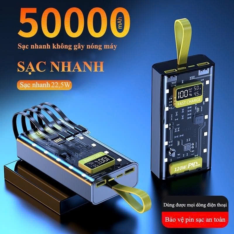 Sạc dự phòng 20000mh sạc nhanh 22.5w tích hợp dây (4)