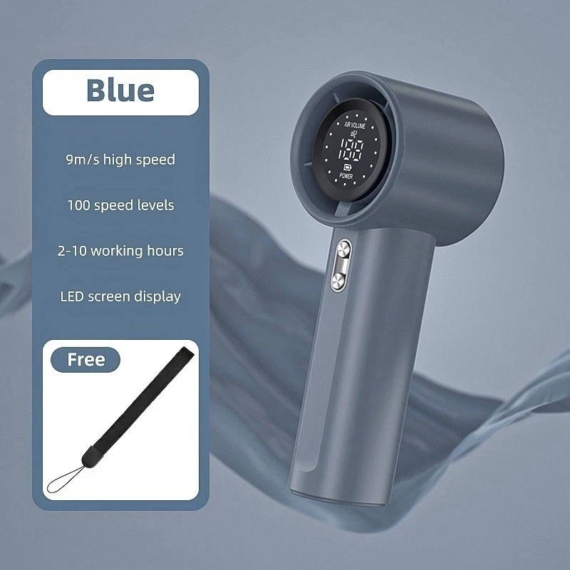 Quạt Cầm Tay Mini Màn Hình Led Thông Minh Sạc Nhanh Tốc Đ... (4)