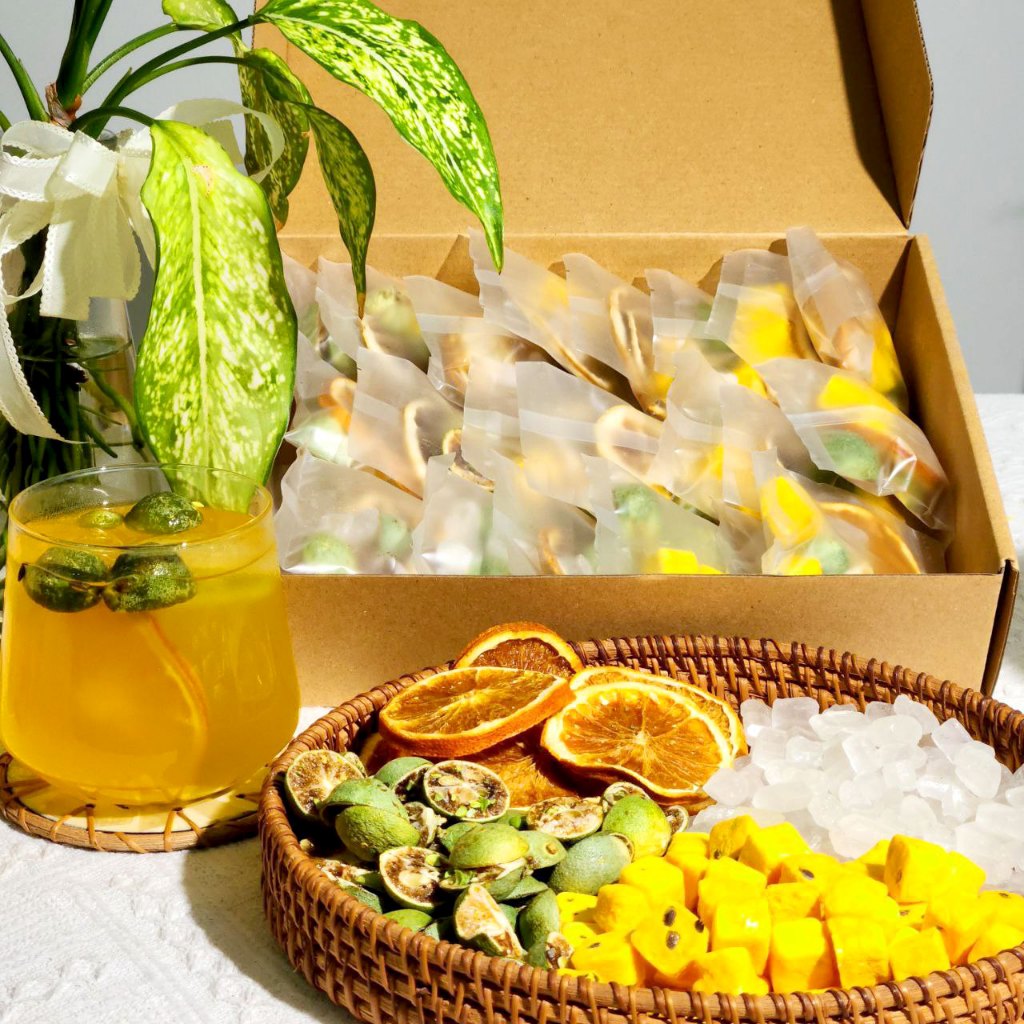 Trà chanh dây kim quất trà detox Triệu Lộ Tư hỗ trợ trắng da (4)