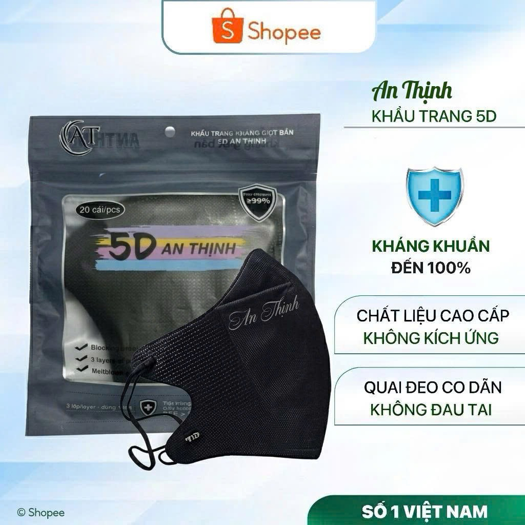 300 chiếc khẩu trang 5D 3 lớp kháng khuẩn chống nắng chốn... (4)