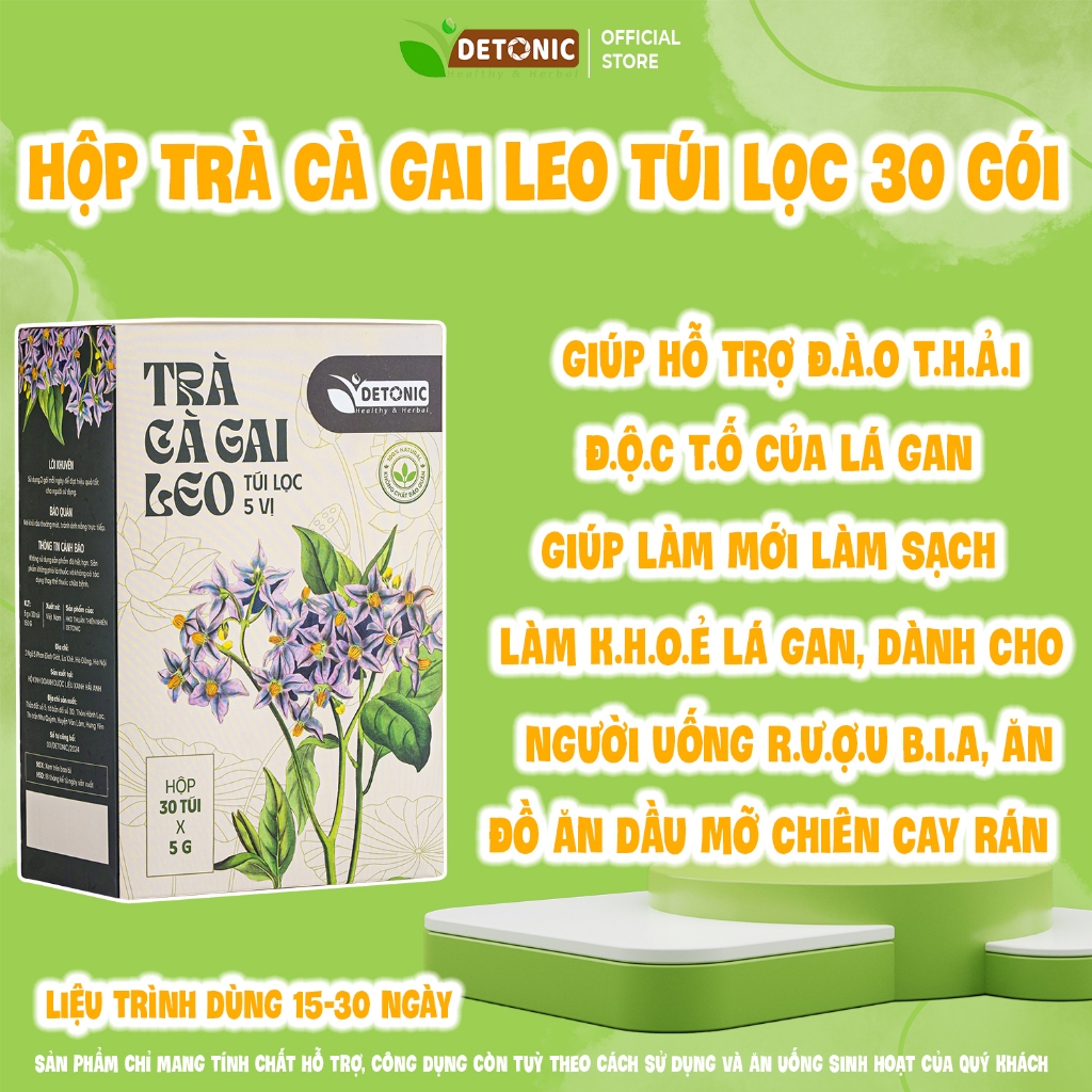Trà cà gai leo DETONIC hỗ trợ thanh nhiệt cơ thể giải độc... (4)