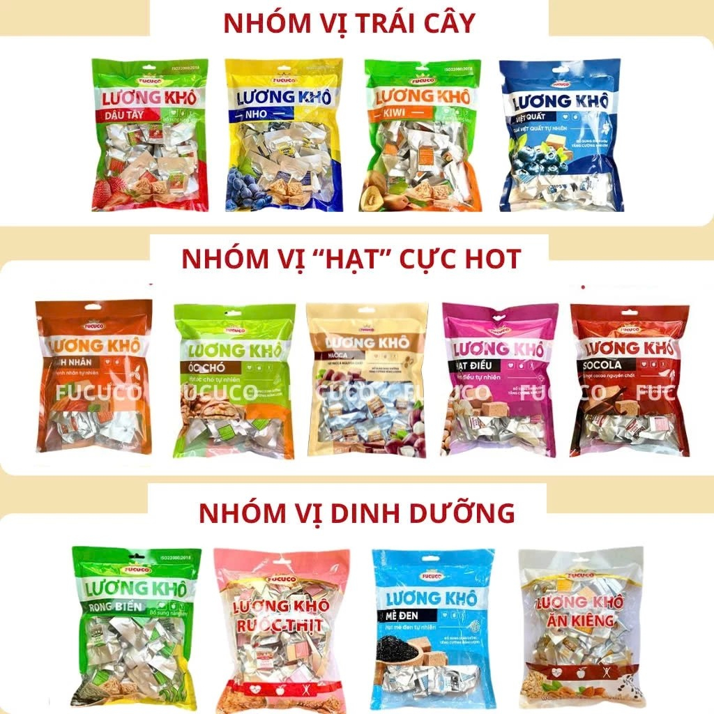 [ COMBO 2 GÓI GIÁ 99K] Lương Khô 13 Vị Fucuco (4)