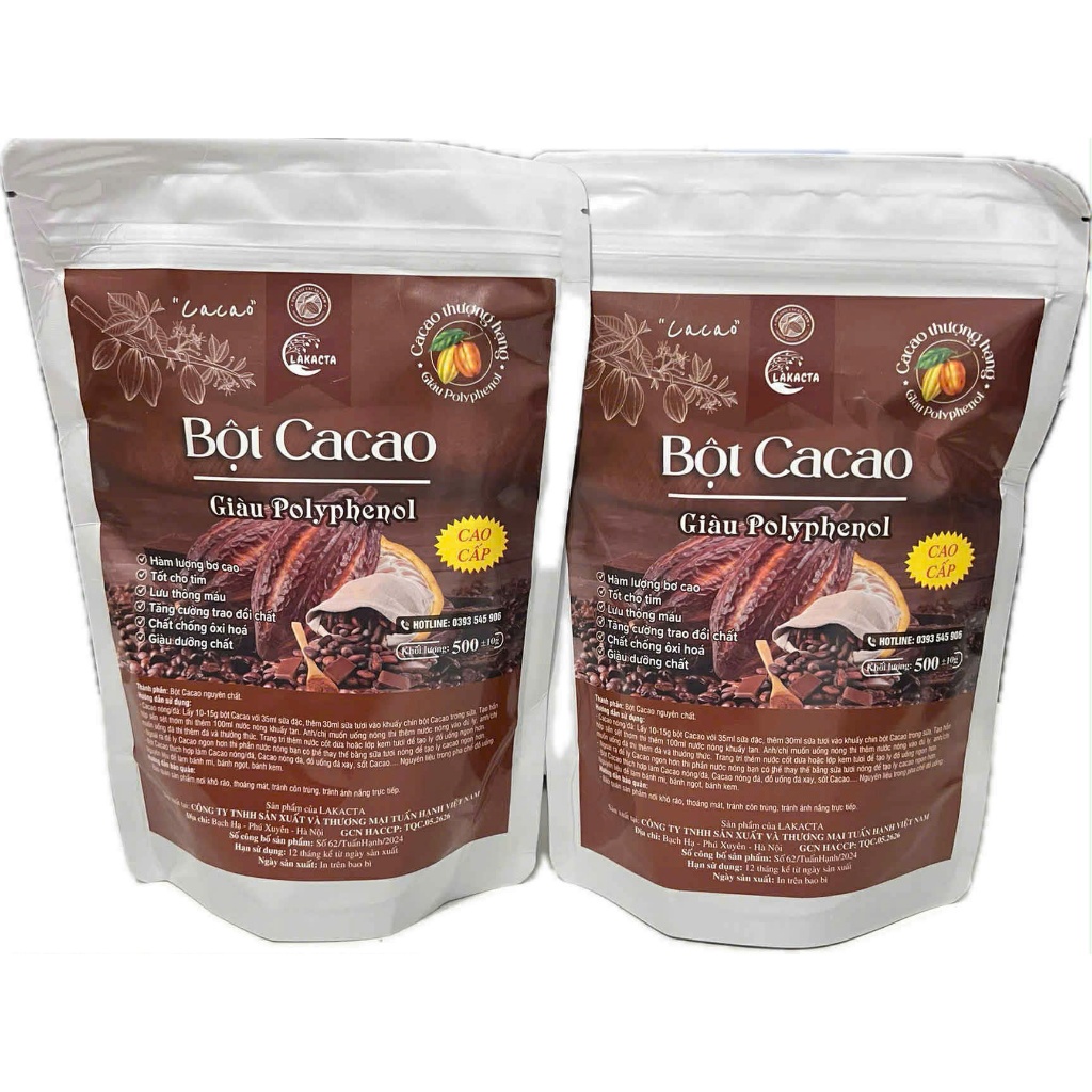 Bột CACAO LAKACTA  NGUYÊN CHẤT KHÔNG ĐƯỜNG THƠM NGON ĐẬM ĐÀ (4)