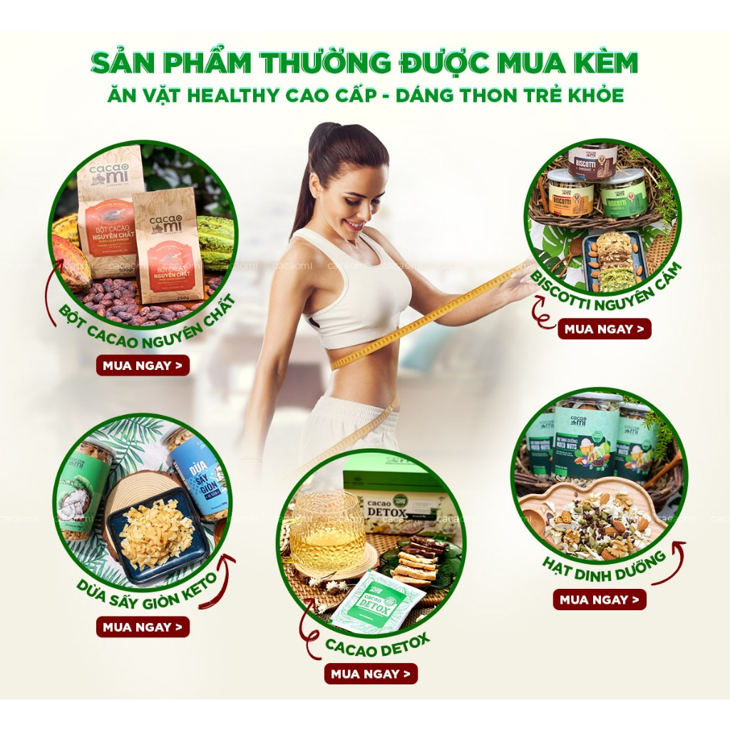 Bột cacao nguyên chất 100% không đường CACAOMI (4)