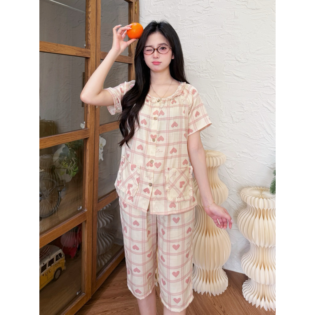 (juhi) đồ bộ nữ bộ đồ LỬNG (4)