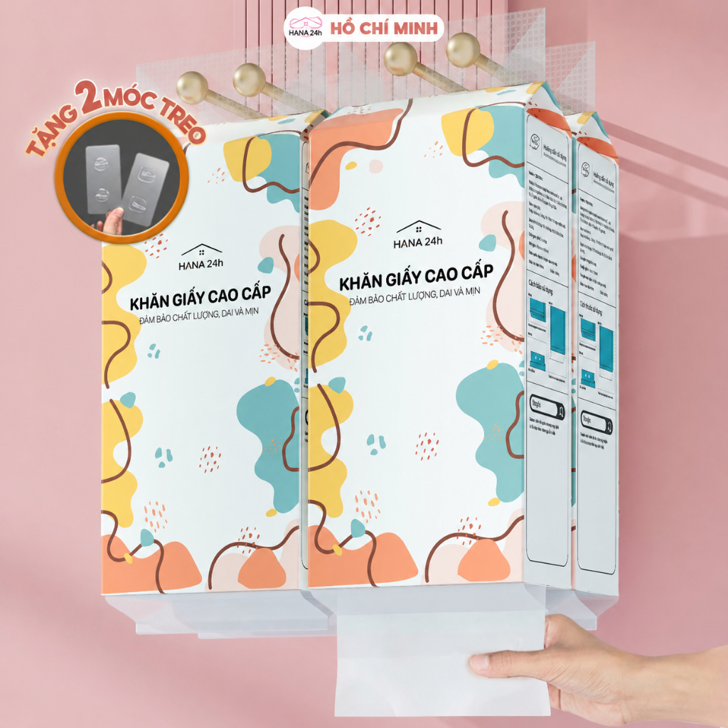 (ĐA KHO) Combo 6 Bịch Khăn Giấy Rút Top Gia Đa Sắc (4)