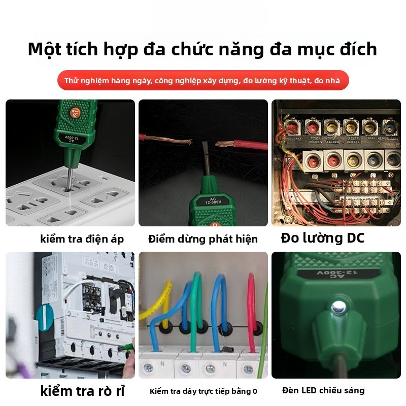 Bút thử điện có màn hình Màn hình Máy kiểm tra điện đa ch... (4)