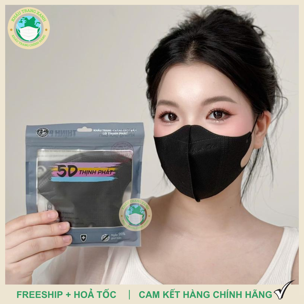 [Set 200 Chiếc] Khẩu Trang 5D THỊNH PHÁT Chính Hãng Đủ Màu (4)