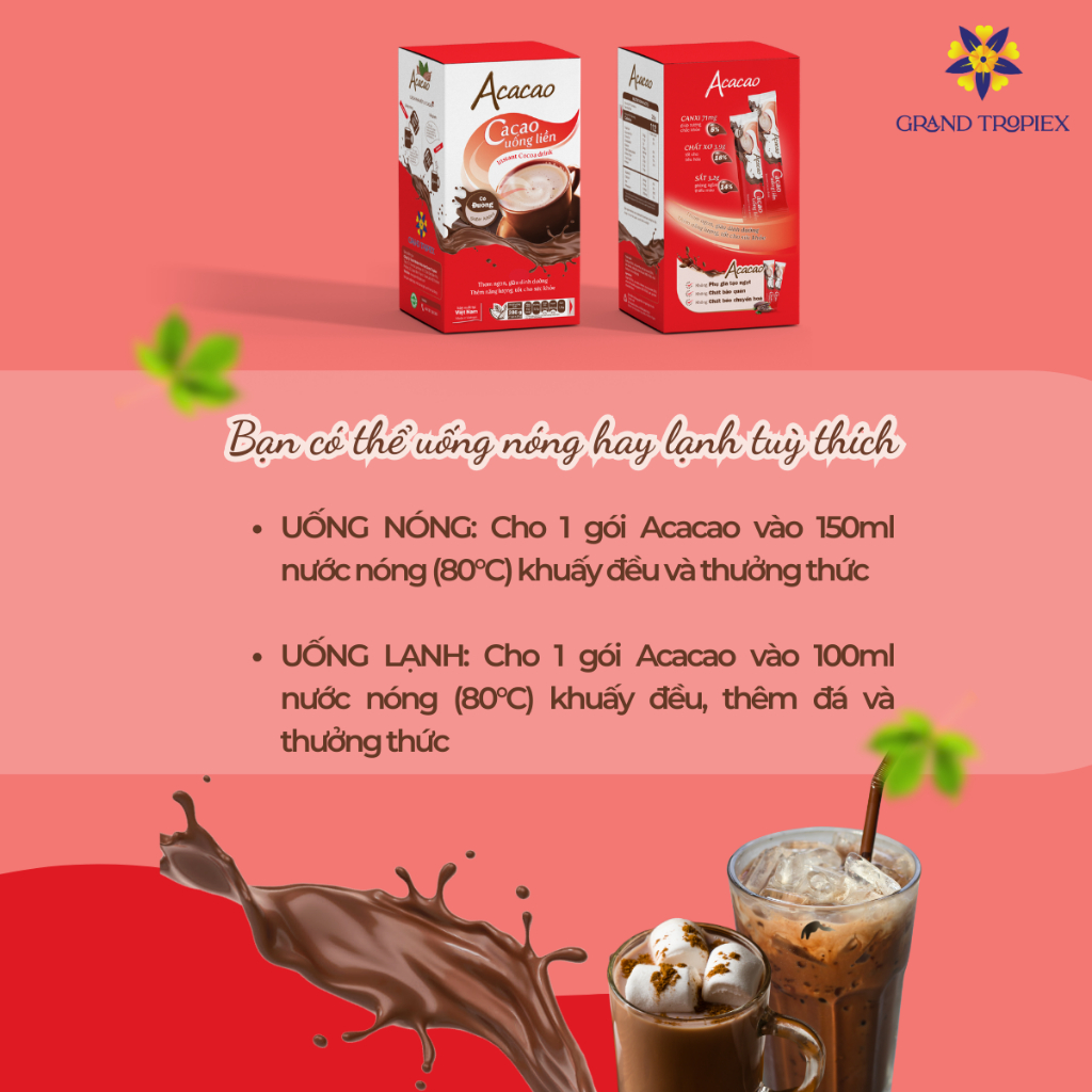 Bột Cacao Uống Liền Có Đường Acacao (4)