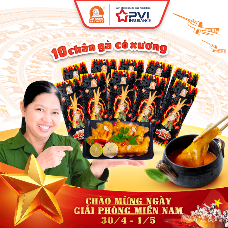 10 CHÂN GÀ TÊ CAY CÓ XƯƠNG  BÀ TUYẾT (4)