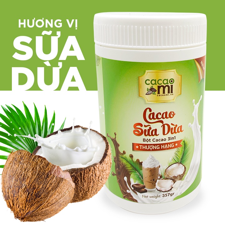 Bột cacao CacaoMi thơm ngon đậm ca cao nguyên chất mix 4 ... (4)