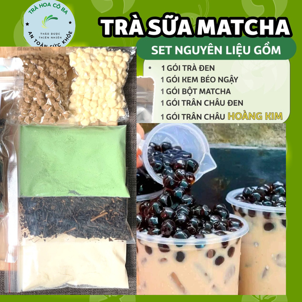 Set Trà Sữa Tự Pha Trân Châu Đường Đen (4)