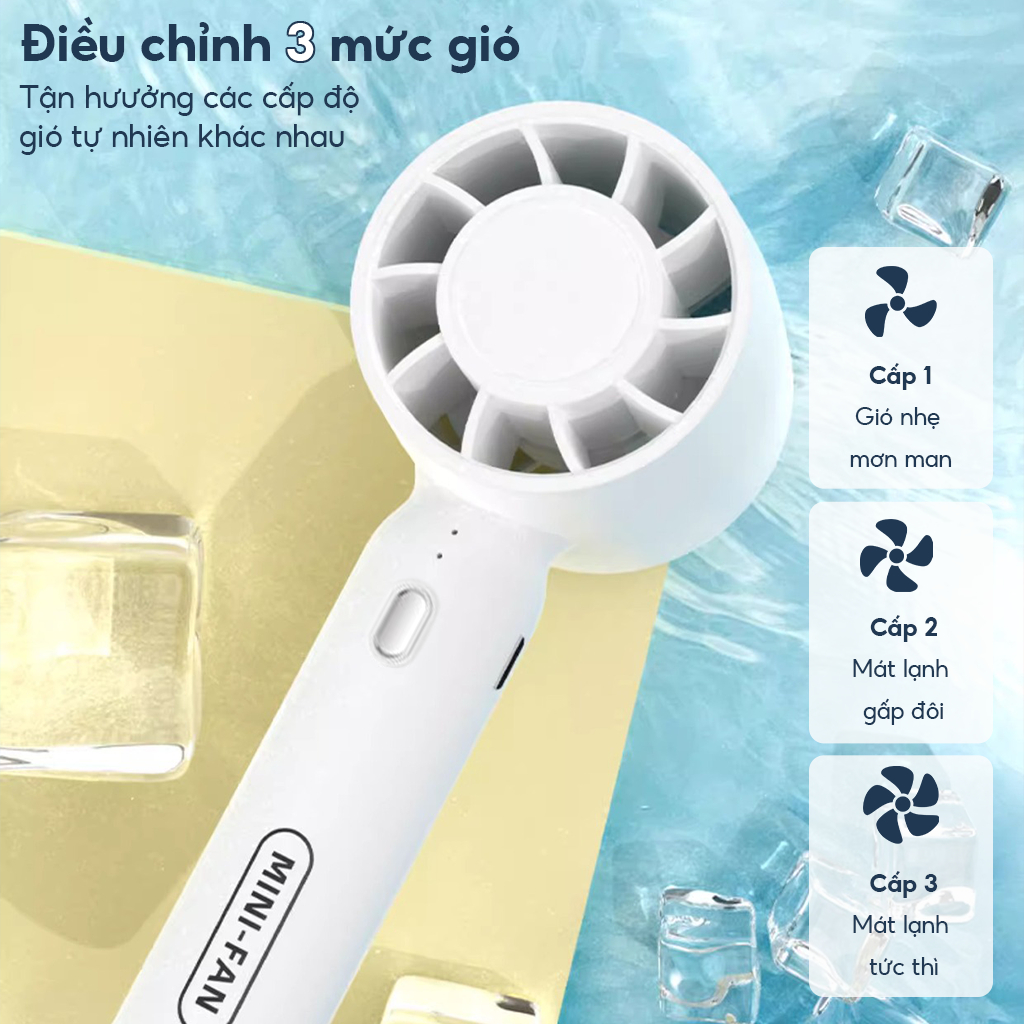 Quạt Cầm Tay Mini T10 Siêu Mát (4)
