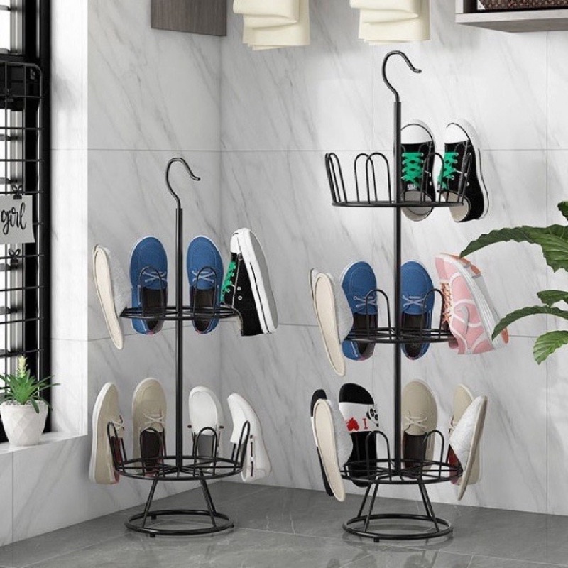 K� phơi gi� y dép 3 tầng xoay 360 �� (5)