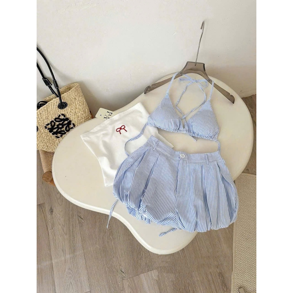 Set Bikini set �i bi�n 3 món �o quây Bra Caro Ph�i QUẦN �... (5)