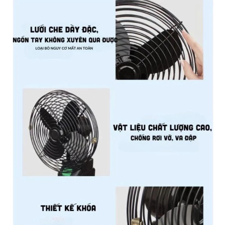 (Hàng Việt Nam Chất Lượng Cao) Quạt Tích Điện Mini Để Bàn... (5)