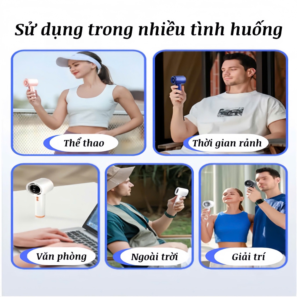 Quạt cầm tay 100 cấp độ gió (5)