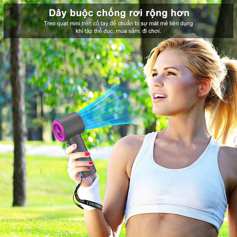 Quạt cầm tay mini S001 tích điện gió mạnh 16000 vòng/phút... (5)