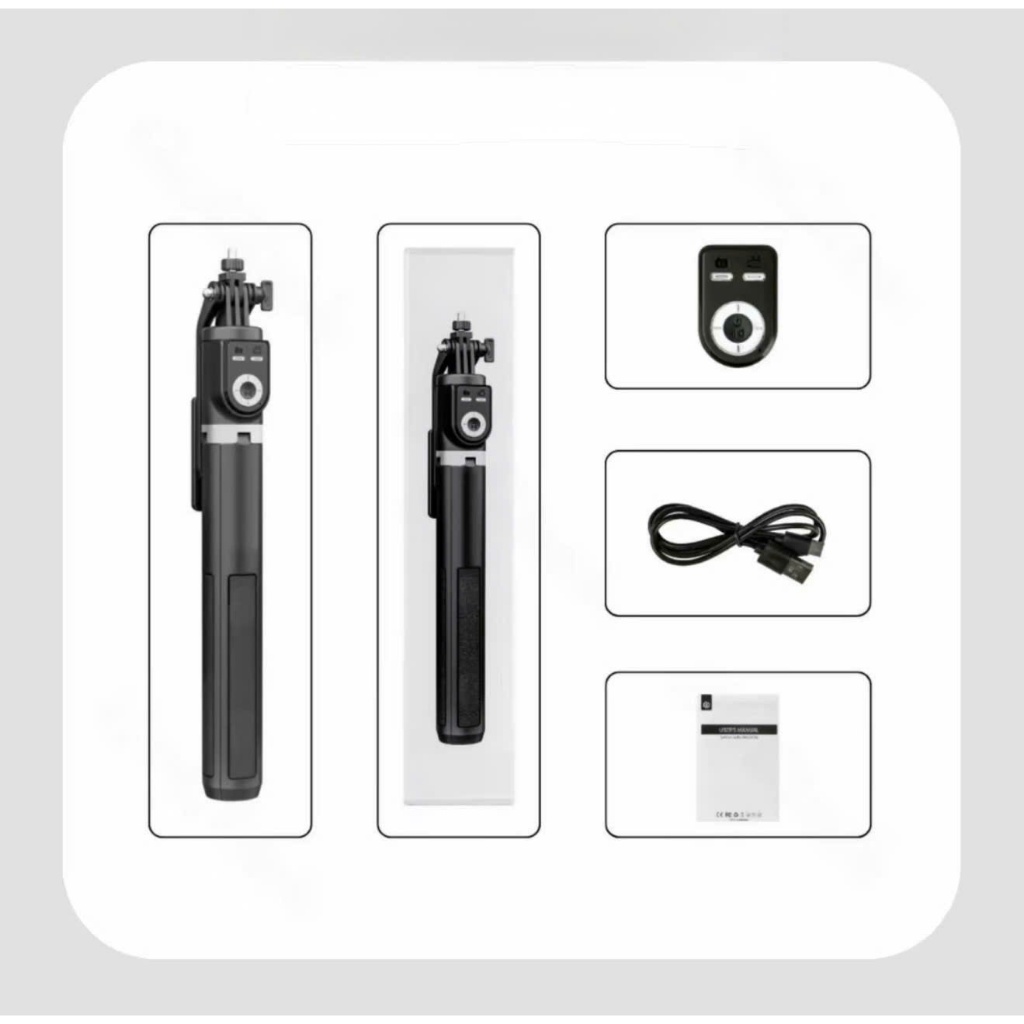 (Tặng Remote) Gậy chụp ảnh Selfie 4 chân A14 1M8 điều khi... (5)