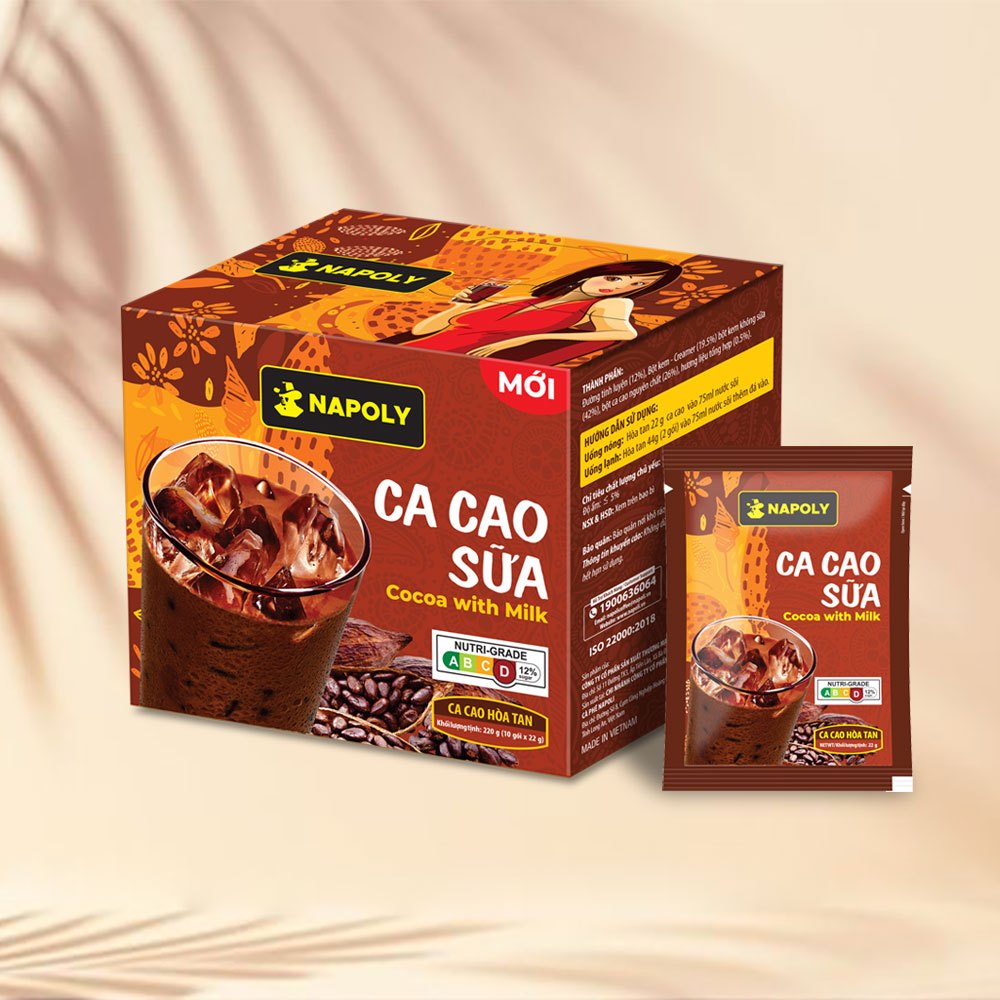 [Napoli coffee] Hộp CA CAO SỮA Hoà Tan Bổ Sung Mầm Lúa Mạch (5)