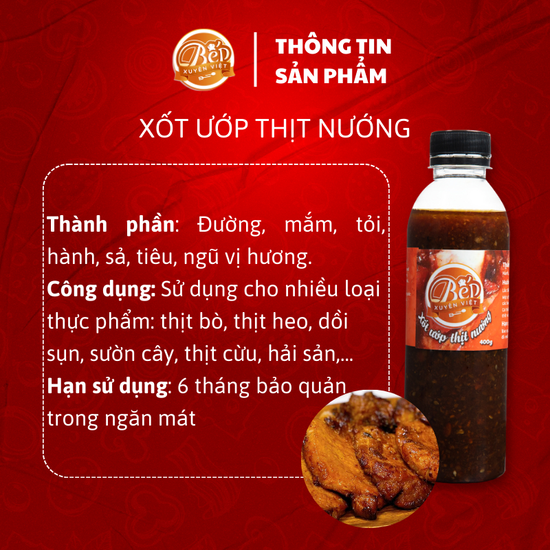 [HỎA TỐC] Sốt Ướp Thịt Nướng BBQ cho heo (5)