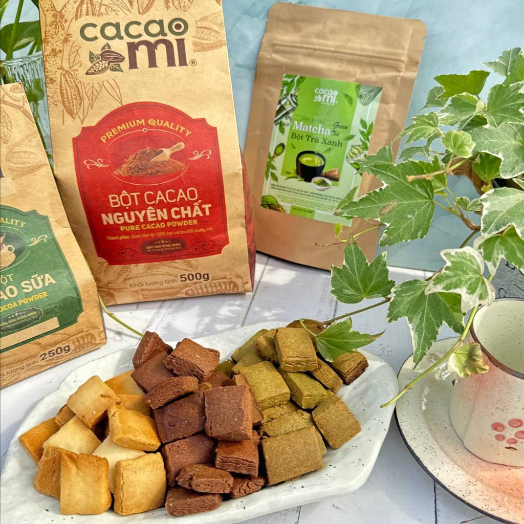 Bột Cacao Nguyên Chất Không Đường CACAOMI Premium Gu Đậm Vị (5)